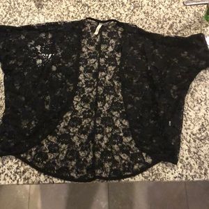 A lace cardigan
